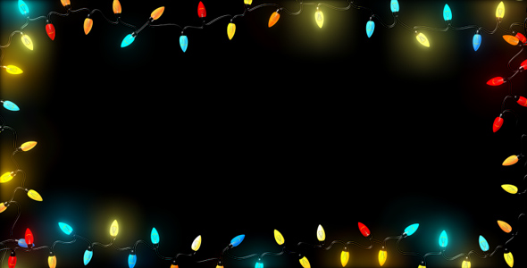 Christmas Lights Frame Motion Graphics Videohive